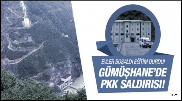 PKK Gümüşhane'de hidroelektrik santraline saldırdı!