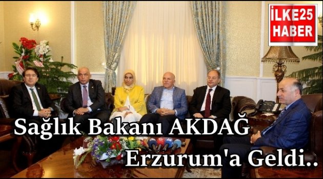 Sağlık Bakanı AKDAĞ Erzurum'a Geldi..