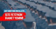 İşte FETÖ'nün ihanet yemini!