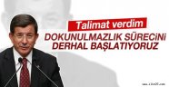 Davutoğlu dokunulmazlık süreciyle ilgili talimatı verdi