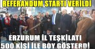 ERZURUM İL TEŞKİLATI 500 KİŞİ İLE BOY GÖSTERDİ