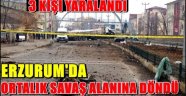 Erzurum'da Ortalık Savaş Alanına Döndü