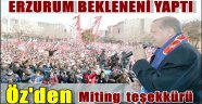 Öz'den Miting  teşekkürü