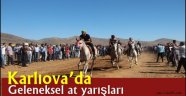 Karlıova'da geleneksel at yarışları