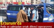 Erzurum'da Polis ve zabıtadan ortak dilenci operasyonu