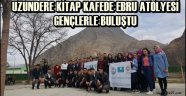 Sakin Şehir Uzundere Kitap Kafede Ebru Atölyesi Gençlerle Buluştu