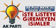 AK Parti MKYK'da yer almayan isimler