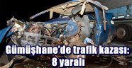 Gümüşhane'de trafik kazası: 8 yaralı