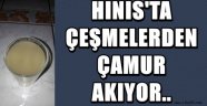 Hınıs'ta Çeşmelerden Çamur Akıyor..