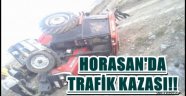 Horasan'da trafik kazası