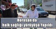 Horasan'da halk sağlığı yürüyüşü