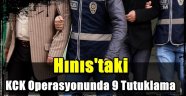 Hınıs'taki KCK Operasyonunda 9 Tutuklama