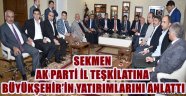 SEKMEN AK PARTİ İL TEŞKİLATINA BÜYÜKŞEHİR'İN YATIRIMLARINI ANLATTI