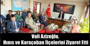 Vali Azizoğlu, Hınıs ve Karaçoban İlçelerini Ziyaret Etti