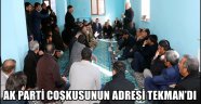 AK PARTİ COŞKUSUNUN ADRESİ TEKMAN'DI