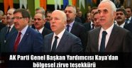 AK Parti Genel Başkan Yardımcısı Kaya'dan bölgesel zirve teşekkürü