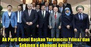 Ak Parti Genel Başkan Yardımcısı Yılmaz'dan Sekmen'e ekonomi övgüsü