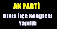 Ak Parti Hınıs İlçe Kongresi Yapıldı