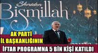 Ak Parti İl Yönetiminin İftar Programına 5 Bin Kişi Katıldı