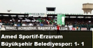 Amed Sportif-Erzurum Büyükşehir Belediyespor: 1- 1