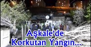 Aşkale'de Korkutan Yangın...