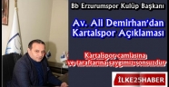 Av. Ali Demirhan'dan Kartalspor Açıklaması