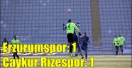 BB. Erzurumspor: 1 - Çaykur Rizespor: 1