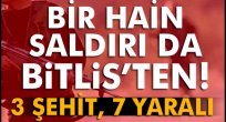 Bir hain saldırı da Bitlis'ten