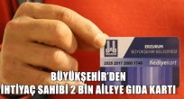 BÜYÜKŞEHİR'DEN İHTİYAÇ SAHİBİ 2 BİN AİLEYE GIDA KARTI