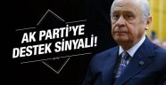 Devlet Bahçeli'den AK Parti'ye destek sinyali!