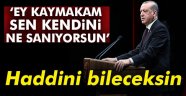 Erdoğan: Ey Kaymakam sen kendini ne sanıyorsun