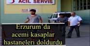 Erzurum'da acemi kasaplar hastaneleri doldurdu