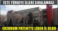 Erzurum patentte lider il oldu