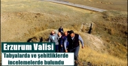 Erzurum Valisi tabyalarda ve şehitliklerde incelemelerde bulundu