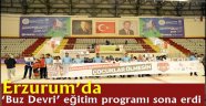 Erzurum'da  'Buz Devri' eğitim programı sona erdi