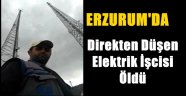 Erzurum'da Direkten Düşen Elektrik İşcisi Öldü