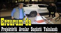 Erzurum'da Projektörlü Avcılar Suçüstü Yakalandı