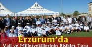 Erzurum'da Vali ve Milletvekillerinin Bisiklet Turu