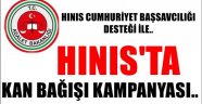 Hınıs'ta Kan Bağışı Kampanyası