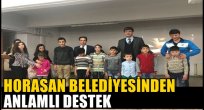 Horasan Belediyesinden anlamlı destek