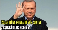 İslam dünyasında büyük coşku: Teşekkürler Erdoğan