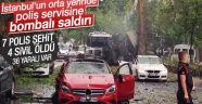 İstanbul Vezneciler'de çevik kuvvet aracına saldırı