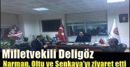 Milletvekili Deligöz Narman, Oltu ve Şenkaya'yı ziyaret etti