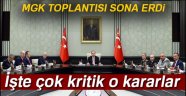 Milli Güvenlik Kurulu toplantısı sona erdi!