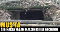 Muş'ta Sığınakta Yaşam Malzemesi Ele Geçirildi