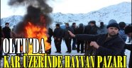 Oltu'da Kar Üzerinde Hayvan Pazarı