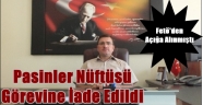 Pasinler Nüftüsü  Görevine İade Edildi