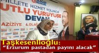 Taşkesenlioğlu: "Erzurum pastadan payını alacak"