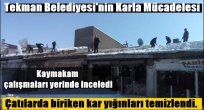 Tekman Belediyesi'nin Karla Mücadelesi