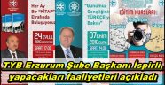 TYB Erzurum Şube Başkanı İspirli, yapacakları faaliyetleri açıkladı